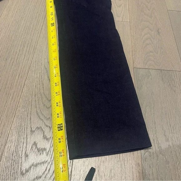 Aritzia Babaton Nigel Velvet High Waist Pants Navy Straight Leg Women’s Dress - Picture 3 of 10